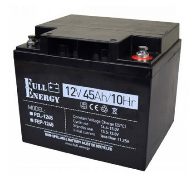 Full Energy Батарея до ДБЖ Full Energy 12В 45Ач (FEP-1245)