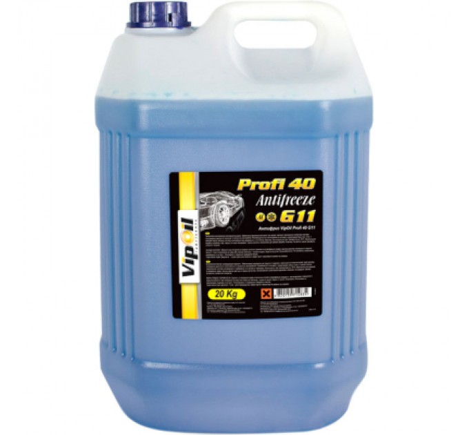 VIPOIL Антифриз VIPOIL G11 Profi 40 blue 20кг (701254)