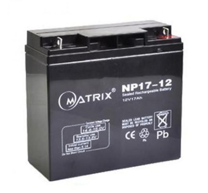 Matrix Батарея до ДБЖ Matrix 12V 17AH (NP17-12)