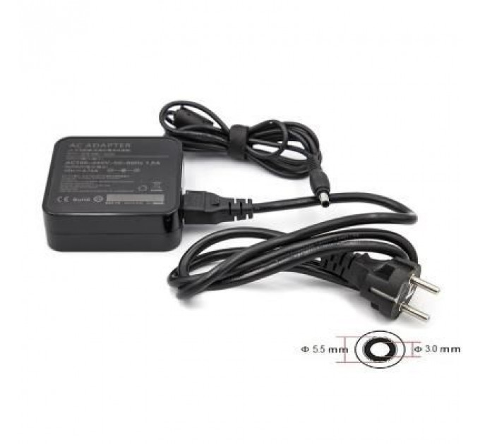Блок живлення до ноутбуку PowerPlant SAMSUNG 220V, 19V 90W 4.74A (5.5*3.0) wall mount (WM-SA90F5530)