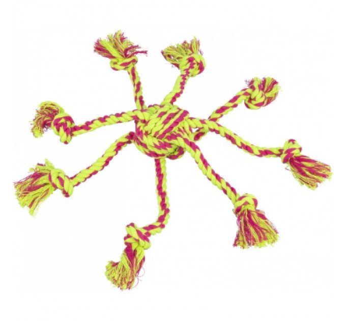 Trixie Іграшка для собак Trixie М'яч плетений з мотузками Текстиль 7/44 см (4011905326504)