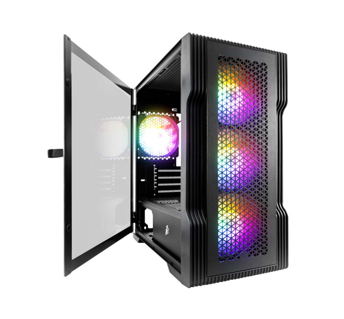 1stPlayer Корпус 1stPlayer T3-BK-4F1 Black без БЖ