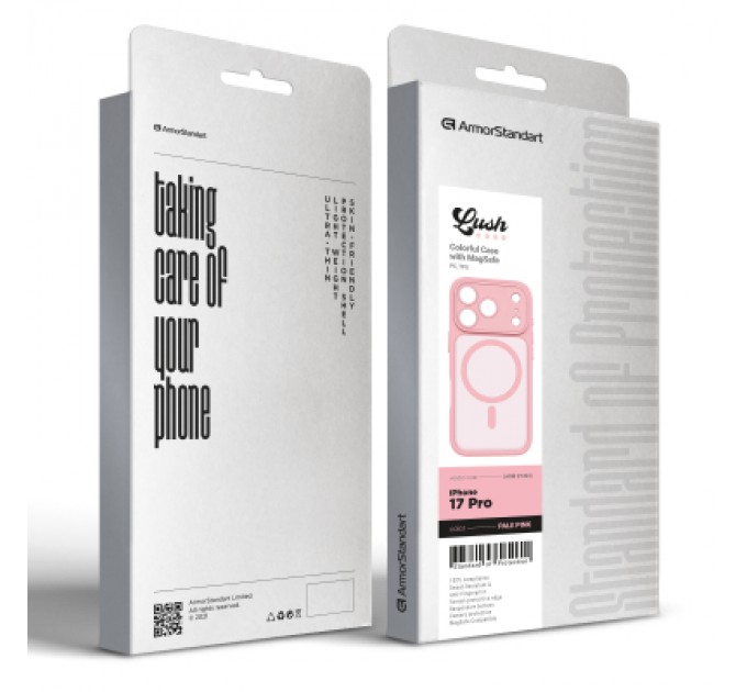 Armorstandart Чохол до мобільного телефона Armorstandart Lush MagCase Apple iPhone 17 Pro Pale Pink (ARM87493)