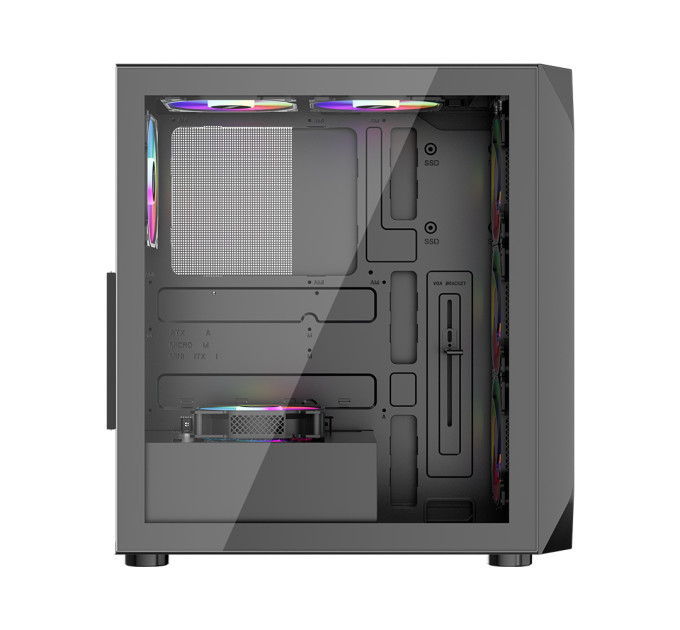 1stPlayer Корпус 1stPlayer AY7-BK-4F1 Black без БЖ