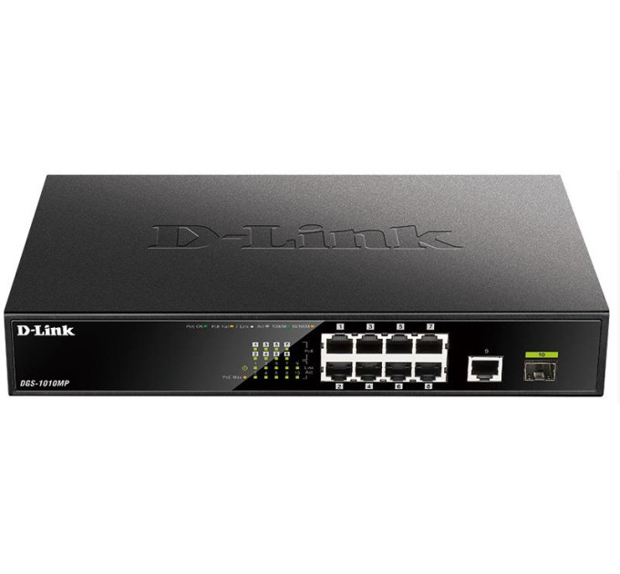 D-Link Комутатор мережевий D-Link DGS-1010MP