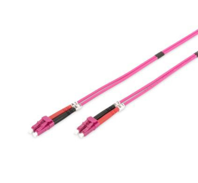 Digitus Оптичний патчкорд Digitus LC/UPC-LC/UPC, 50/125, MM, OM4, duplex, 10м (DK-2533-10-4)