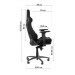 GT Racer Крісло ігрове GT Racer X-0712 Shadow Black