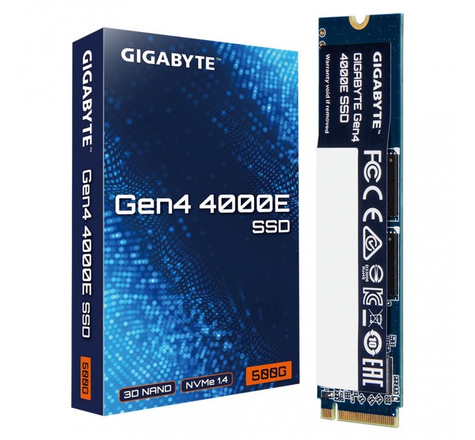 GIGABYTE Твердотільний запам’ятовувальний пристрій накопичувач (SSD) G4 M.2 NVME 500GB 4000E G440E500G GIGABYTE