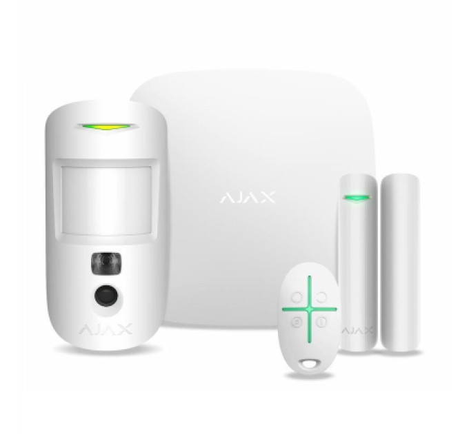 Ajax Комплект охоронної сигналізації Ajax StarterKit Cam HDR white