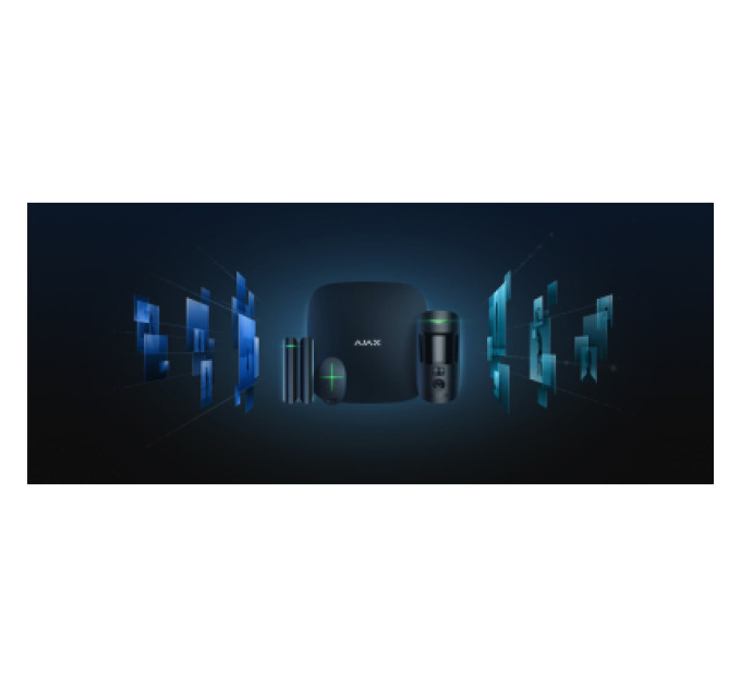 Ajax Комплект охоронної сигналізації Ajax StarterKit Cam HDR black