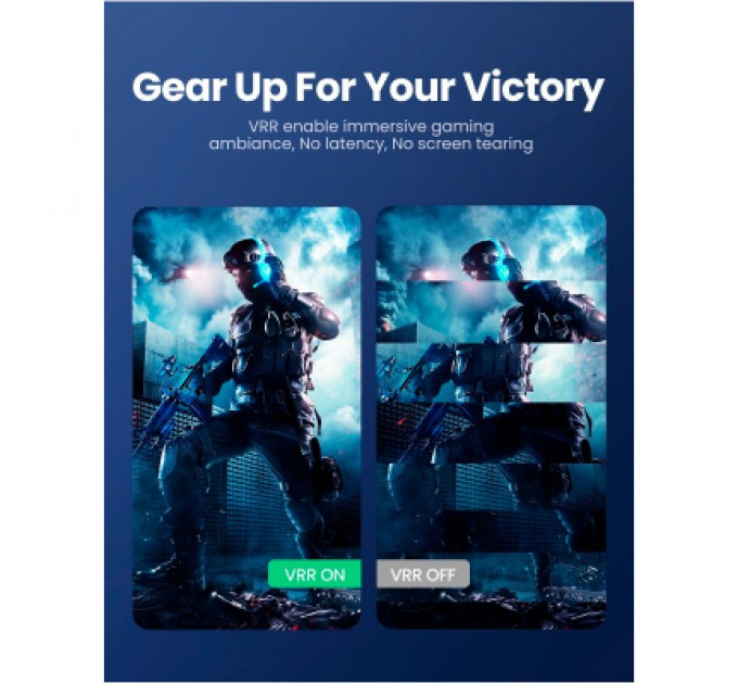 Ugreen Кабель мультимедійний HDMI M to HDMI M 5.0m braided HD140 black Ugreen (80405)