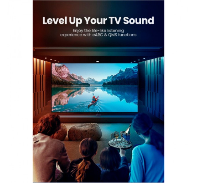 Ugreen Кабель мультимедійний HDMI M to HDMI M 5.0m braided HD140 black Ugreen (80405)