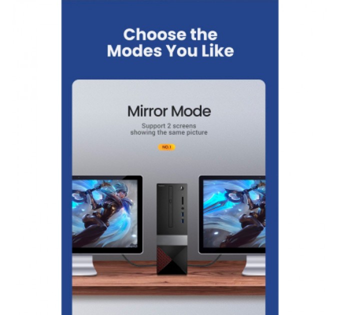 Ugreen Кабель мультимедійний HDMI M to HDMI M 5.0m braided HD140 black Ugreen (80405)