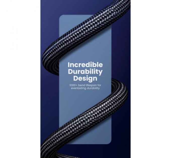 Ugreen Кабель мультимедійний HDMI M to HDMI M 5.0m braided HD140 black Ugreen (80405)