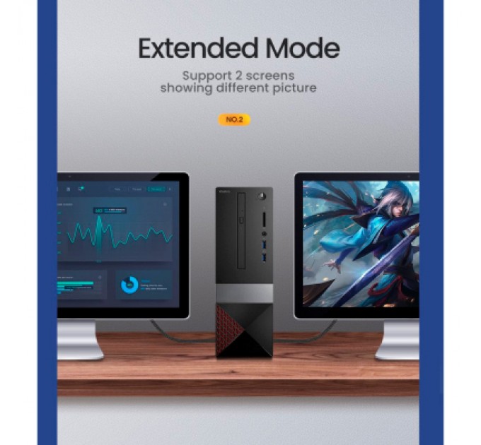 Ugreen Кабель мультимедійний HDMI M to HDMI M 5.0m braided HD140 black Ugreen (80405)