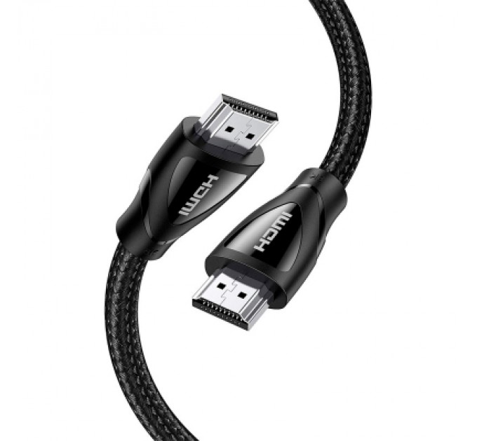 Ugreen Кабель мультимедійний HDMI M to HDMI M 5.0m braided HD140 black Ugreen (80405)