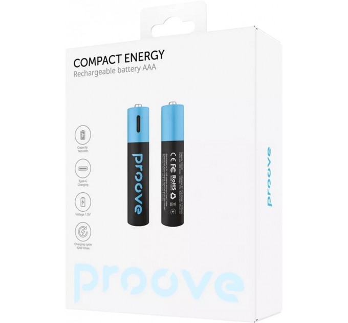 Proove Акумулятори Proove Compact Energy AAA/HR03 NI-MH 740 mAh BL 2 шт