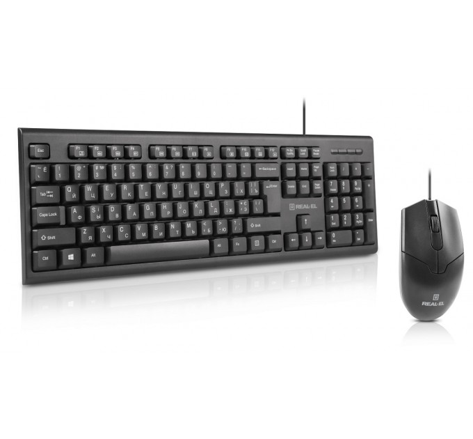 REAL-EL Комплект (клавіатура, мишка) REAL-EL Kit 511 Black