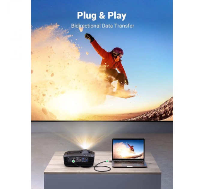 Ugreen Кабель мультимедійний HDMI M to DVI M 1.0m HD106 black Ugreen (30116)