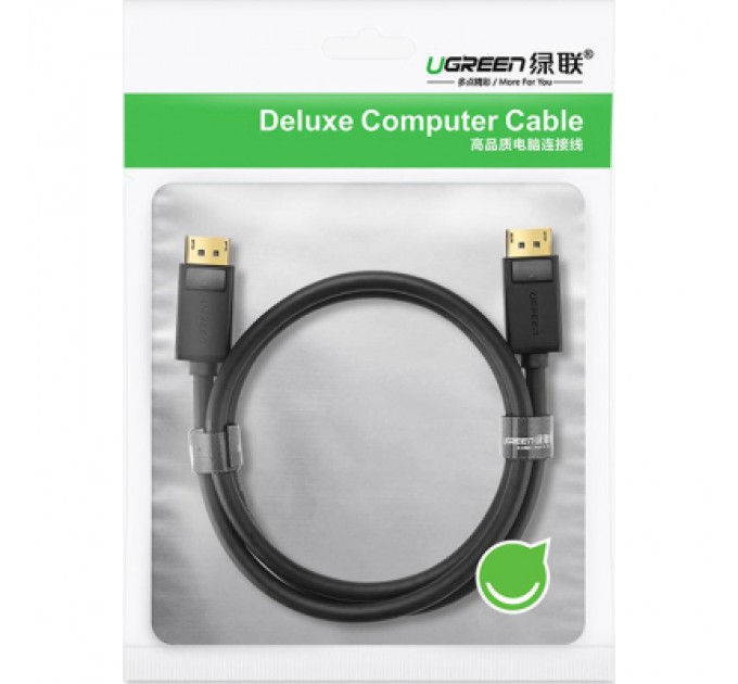 Ugreen Кабель мультимедійний DisplayPort M to DisplayPort M 1.0m DP102 black Ugreen (10244)