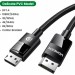 Ugreen Кабель мультимедійний DisplayPort M to DisplayPort M 1.5m V1.4 braided DP114 black Ugreen (80391)