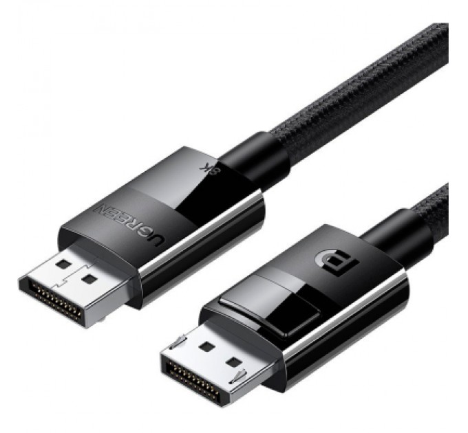 Ugreen Кабель мультимедійний DisplayPort M to DisplayPort M 5.0m V1.4 braided DP114 black Ugreen (80394)