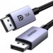 Ugreen Кабель мультимедійний DisplayPort M to DisplayPort M 1.0m 16K DP118 black Ugreen (15383)
