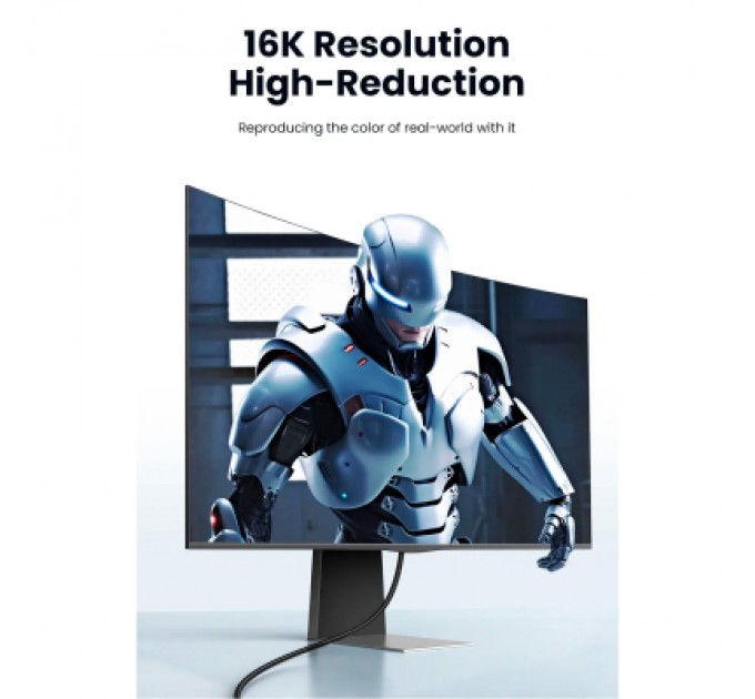 Ugreen Кабель мультимедійний DisplayPort M to DisplayPort M 1.0m 16K DP118 black Ugreen (15383)