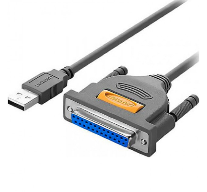 Ugreen Кабель для принтера USB 2.0 to DB25 2.0m US167 black Ugreen (20224)