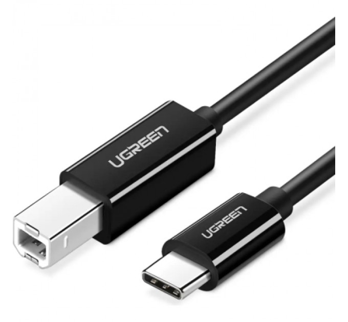 Ugreen Кабель для принтера USB-C 2.0 to BM 2.0m US241 black Ugreen (50446)