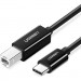 Ugreen Кабель для принтера USB-C 2.0 to BM 2.0m US241 black Ugreen (50446)