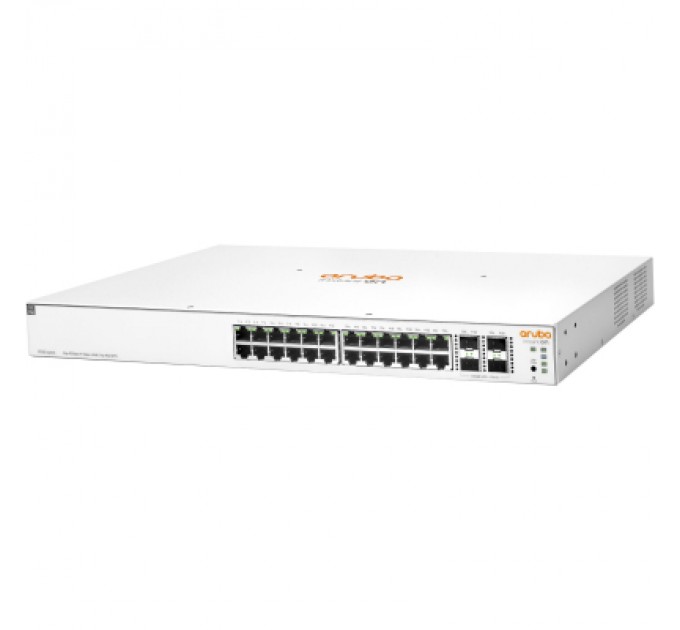 HP Комутатор мережевий HP 24GPoE(370W)-4SFP/SFP+ (JL684B) (JL684B)
