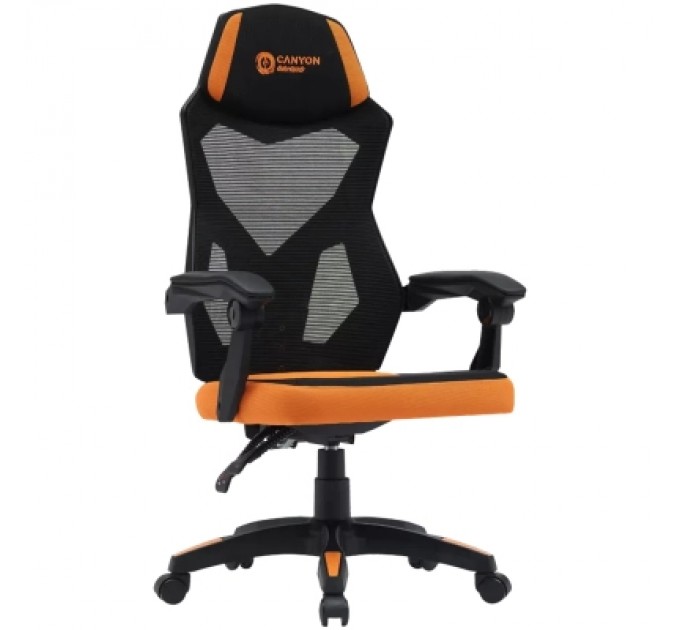 Canyon Крісло ігрове Canyon Wave MCH02 Mesh Black/Orange (CNE-MCH02)