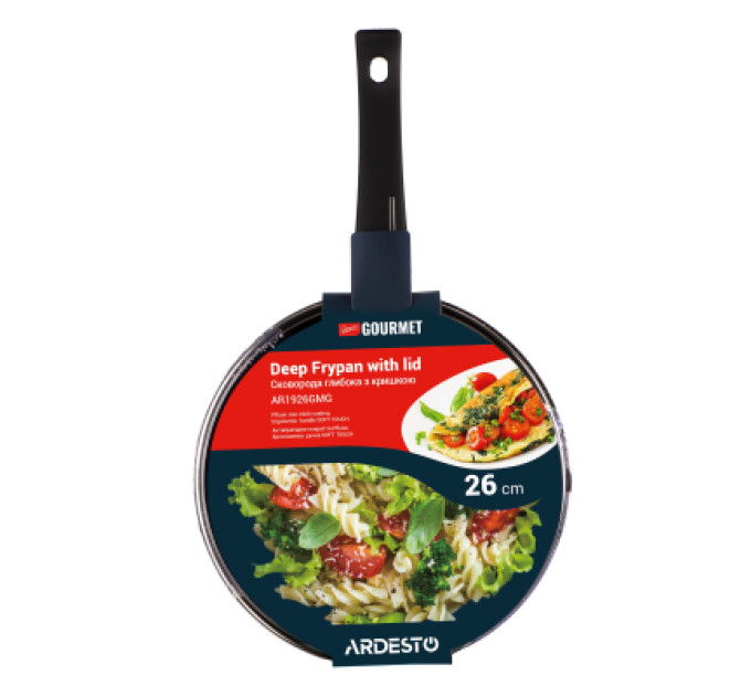Ardesto Сковорода Ardesto Gemini Gourmet Andria, 26см, алюміній, чорний (AR1926GMG)