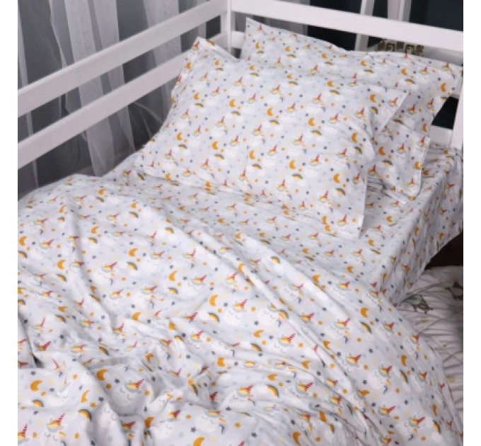 MirSon Постільна білизна MirSon 018 Unicorn Фланель 175х210 двоспальний (2200009656057)