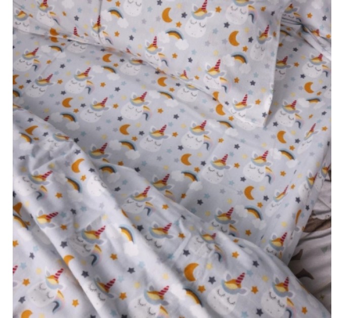 MirSon Постільна білизна MirSon 018 Unicorn Фланель 175х210 двоспальний (2200009656057)