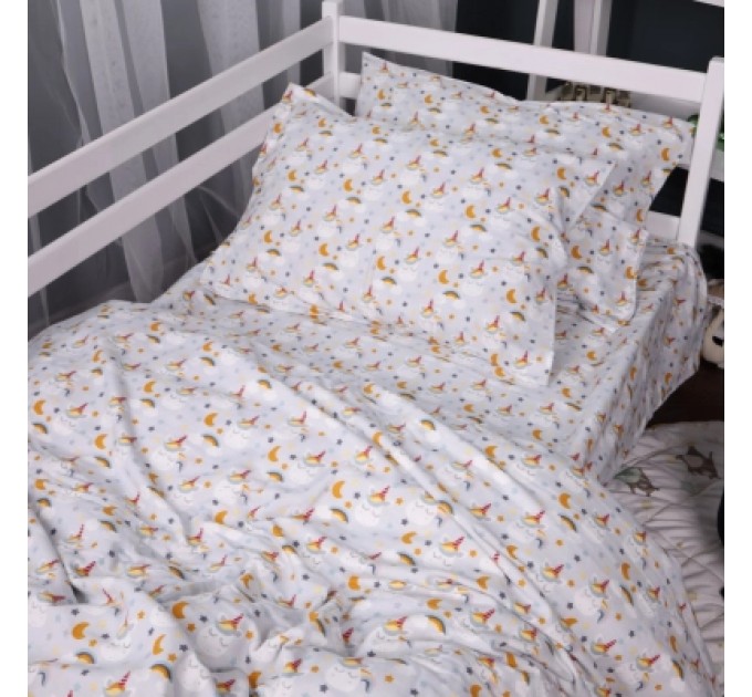 MirSon Постільна білизна MirSon 018 Unicorn Фланель 200x220 Євро (2200009656064)