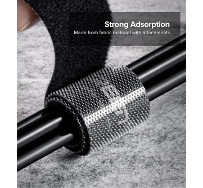 Ugreen Набір для кріплення стрічка-липучка LP124 20mm Cable Tie Band 2m Black Ugreen (40354)