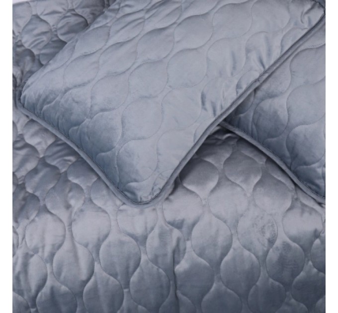 MirSon Покривало MirSon №5052 Velor charm Dark grey 150х210 см (2200008376895)