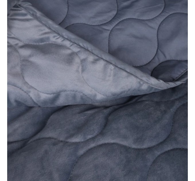 MirSon Покривало MirSon №5052 Velor charm Dark grey 150х210 см (2200008376895)