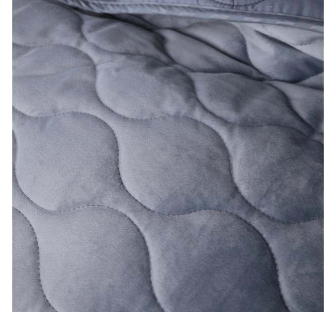 MirSon Покривало MirSon №5052 Velor charm Dark grey 150х210 см (2200008376895)