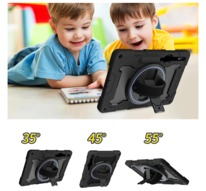 BeCover Чохол до планшета BeCover Samsung Galaxy Tab S9 Plus (SM-X810/SM-X816)/S9 FE Plus (SM-X610/SM-X616) 12.4" Black (712917)