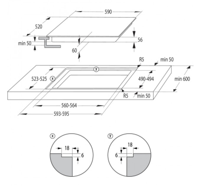 Gorenje Варочна поверхня Gorenje GI6401BSCE