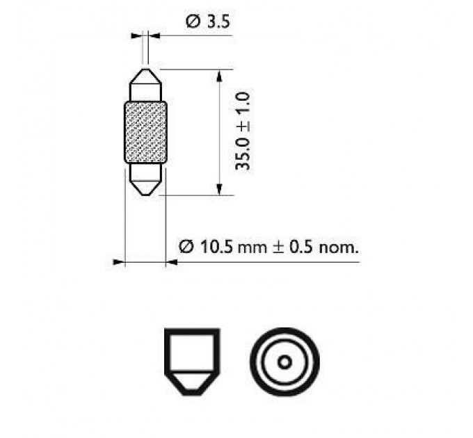 Philips Автолампа Philips 10W (12854 CP)