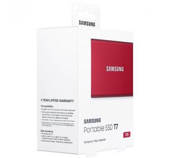 Накопичувач SSD USB 3.2 1TB T7 Samsung (MU-PC1T0R/WW)