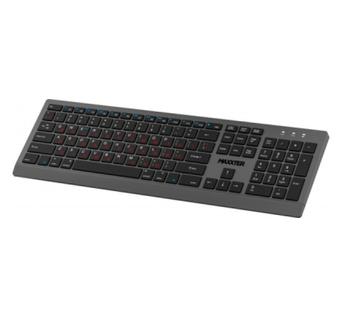 Maxxter Клавіатура Maxxter KBW-01G-UA Wireless UA Gray (KBW-01G-UA)