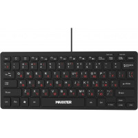 Клавіатура Maxxter KBM-C01B-UA USB UA Black (KBM-C01B-UA)