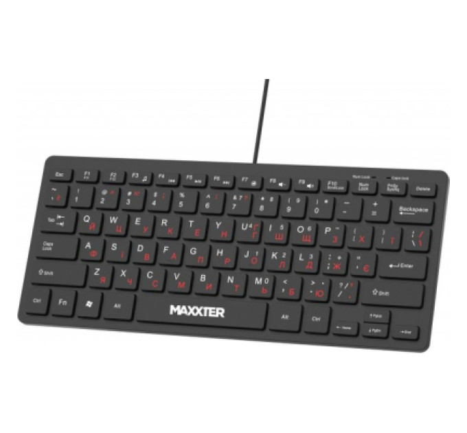 Maxxter Клавіатура Maxxter KBM-C01B-UA USB UA Black (KBM-C01B-UA)