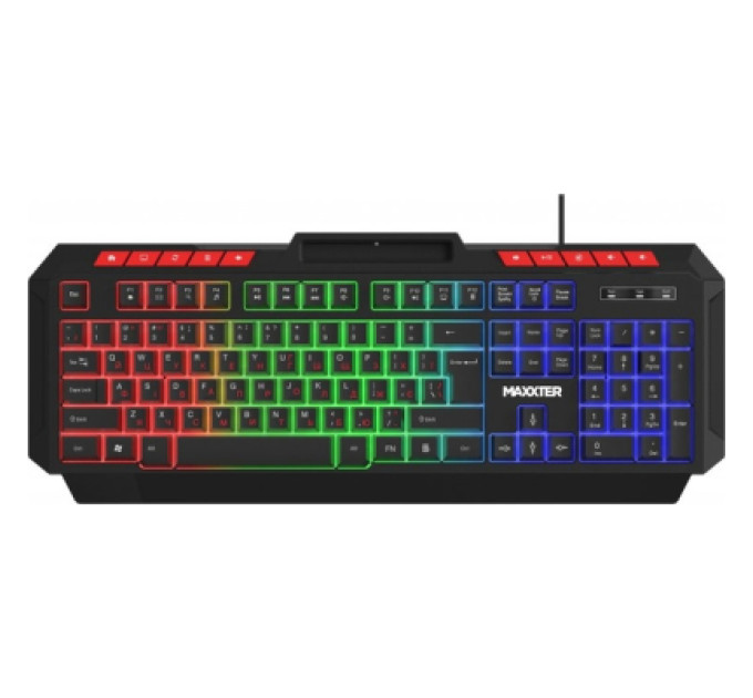 Maxxter Клавіатура Maxxter KBG-UML-02B-UA USB UA Black (KBG-UML-02B-UA)