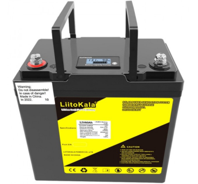 Liitokala Батарея LiFePo4 Liitokala LiFePO4 12V-60Ah LCD (12V60Ah LiFePO4 LCD)